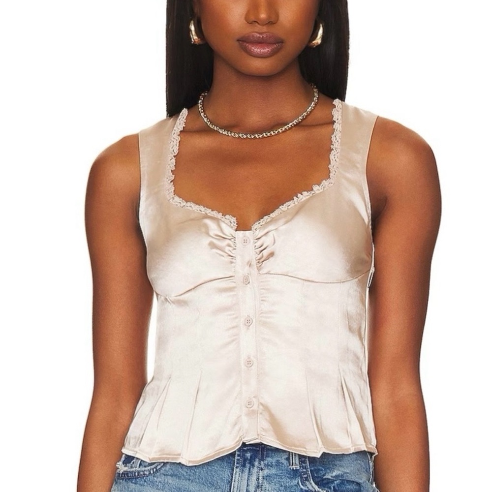 More To Come Mina Bustier Top in Taupe Size XS